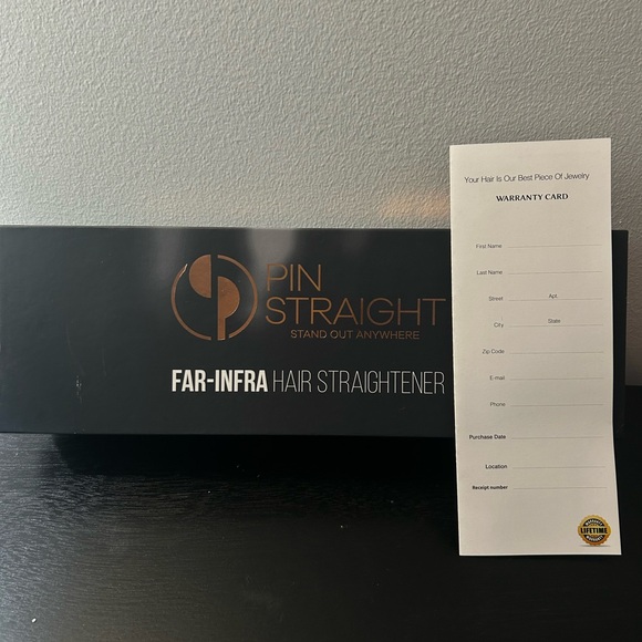 Pin Straight Far-Infra Hair Straightener NEW NWT with lifetime warranty - Picture 1 of 4